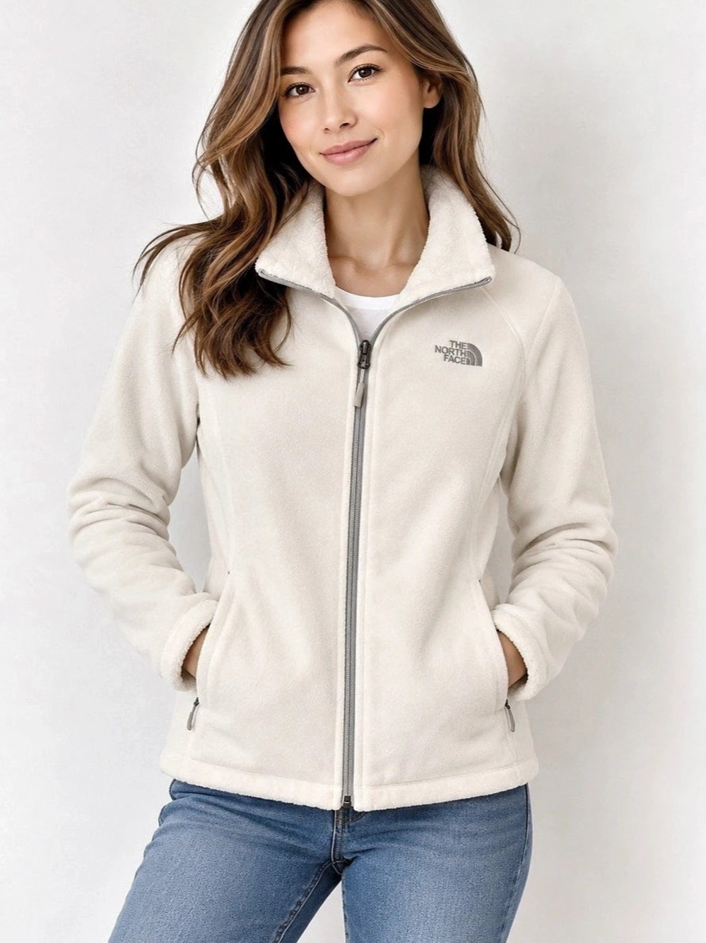 The North Face Women's Osito Full-Zip Jacket Cream